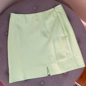 satiny green princess polly mini skirt